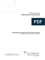 AGAMBEN, Giorgio. Arqueologia Da Obra de Arte PDF