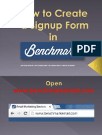 How To Create A Signup Form in Benchmark