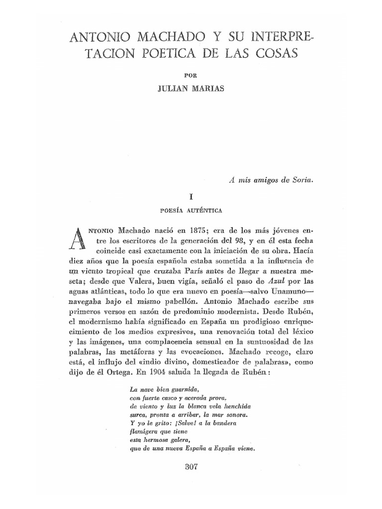 Antonio Machado: Poesía Auténtica | PDF | Poesía | Amor