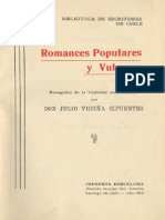 Romances Populares y Vulgares - Julio Vicuña PDF