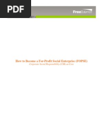 Download How to Become a for-Profit Social Enterprise FOPSE by FreeBalanceGRP SN24330878 doc pdf