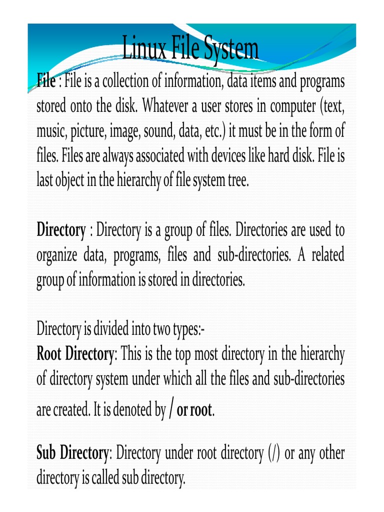Linux File System Structure | Download Free PDF | File System ...