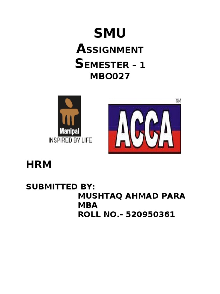 Assignments 2 Recruitment Motivation 