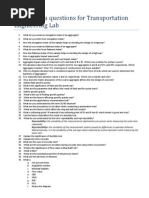 Viva Questions for Transportation Engineering Lab