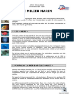 Cours PPT Biologie Marine Milieu Marin PDF