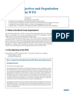 Chapter 1 Objectives and Organisation of The WTO: 1.1 What Is The World Trade Organization?