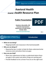 Behavioral Health Plan Public Presentation