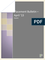 Placement Bulletin - April 2013