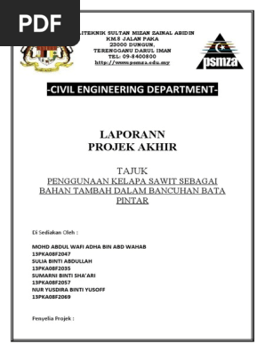 Contoh Laporan Projek Tahun Akhir Politeknik