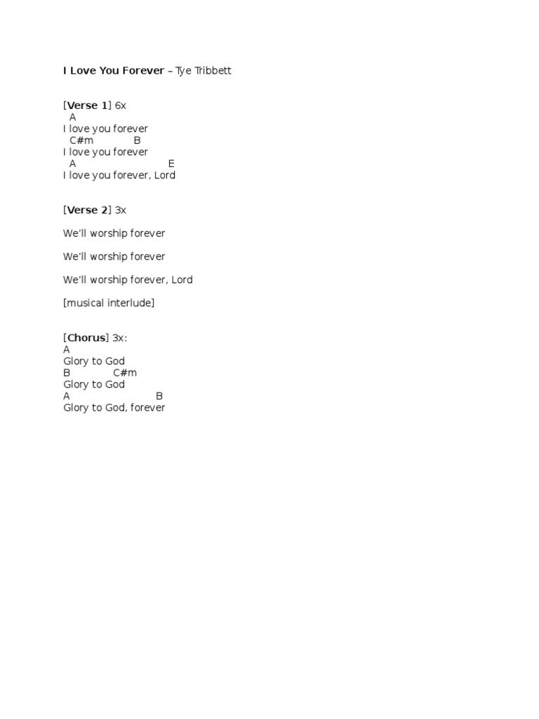 i-love-you-forever-tye-tribbett-chords-pdf