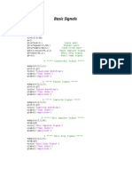 Basic Signals: Program