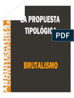 La Propuesta Tipol Gica El Brutalismo PDF