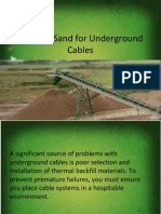 Thermal Sand For Underground Cables