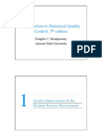 Introduction To Statistical Quality Control