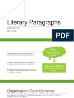 Literary Paragraphs Lesson Ace