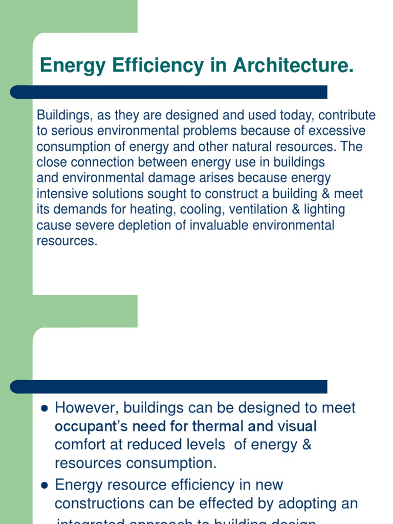 Energy Efficiency in Building Design | PDF | Building Insulation | Hvac