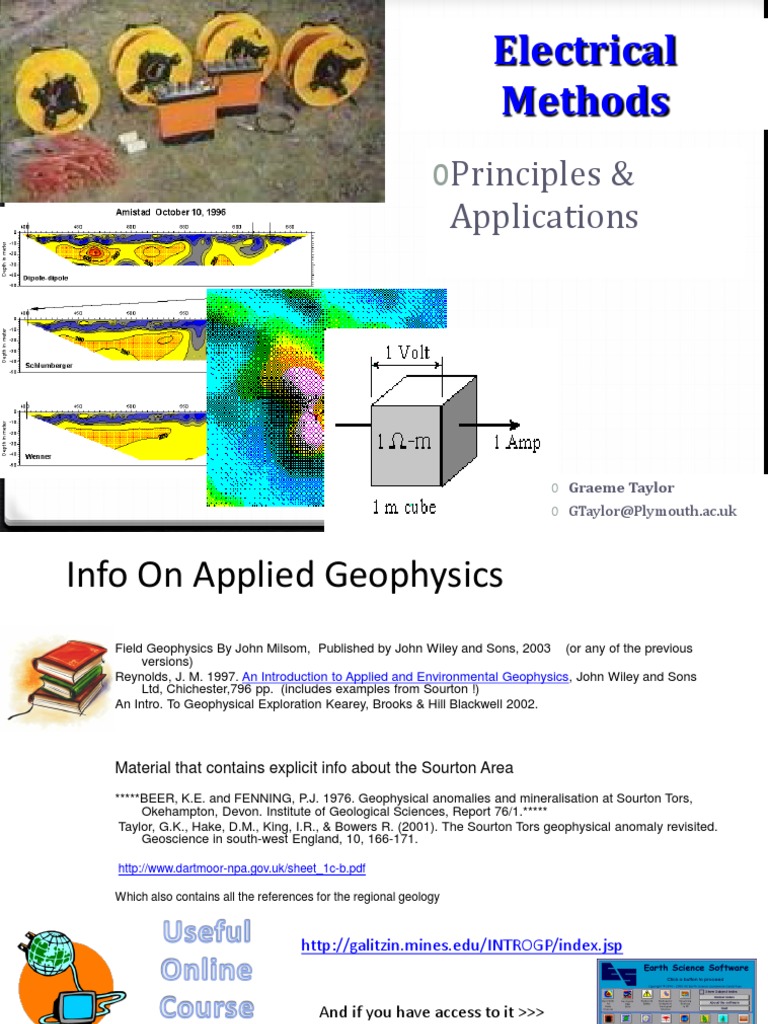 Electrical Resistivity Methods in Geophysics | PDF | Porosity ...