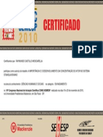 Certificado de Participación en Congreso - CONIC 23362566812 PDF