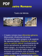 História do Teatro Mundial Romano.ppt
