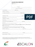 Formulario Solicitud de Ingreso PDF