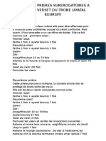 Quelques Prieres Surerogatoires A Base Du Verset Du Trone