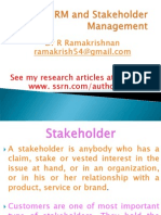 CRM and Stakeholder Management