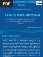 AREA DE PESCA ARTESANAL III Trimestre