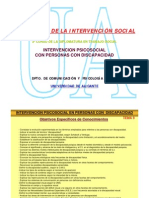 Intervencion Psicosocial en Discapacidad - Rua PDF