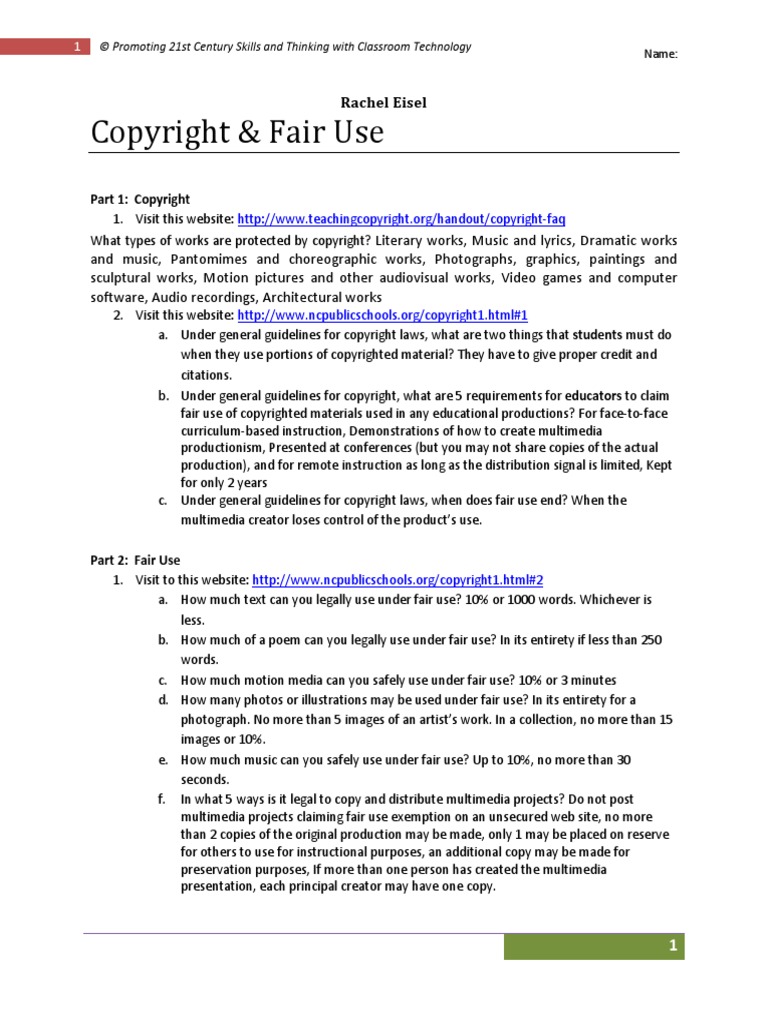 Copyright | PDF | Fair Use | Copyright