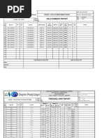 Weld Summary Report