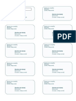 Shipping Labels Formatos