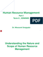 Human Resource Management: Term Ii, Sdmimd