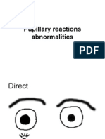 Pupillary Reactions Abnormalities