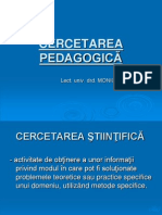 Cercetarea Pedagogica Repere Teoretice