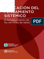 Aplicacion Del Pensamiento Sistemico A La Salud PDF