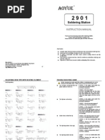 Aoyue 2901 Manual