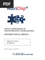 Nutrichip Ejemplo Informe PDF