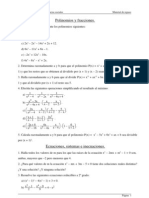 Ejercicios de álgebra en PDF