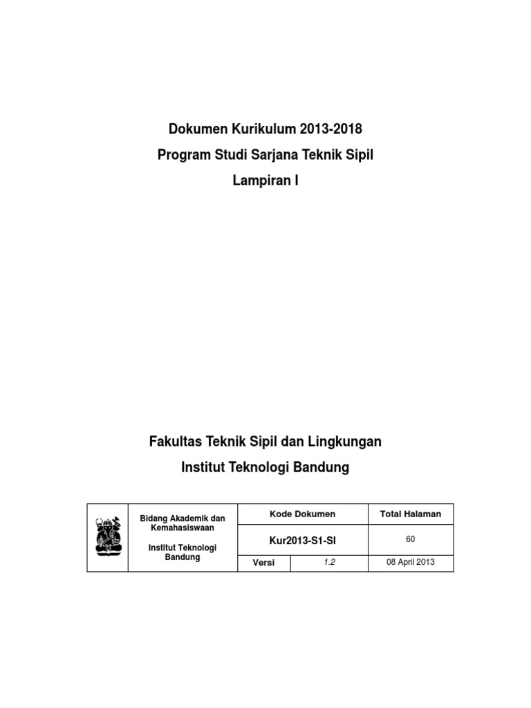 Silabus Teknik Sipil Itb