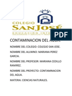 Comtaminacion Del Agua Mariana Perez Garcia5b