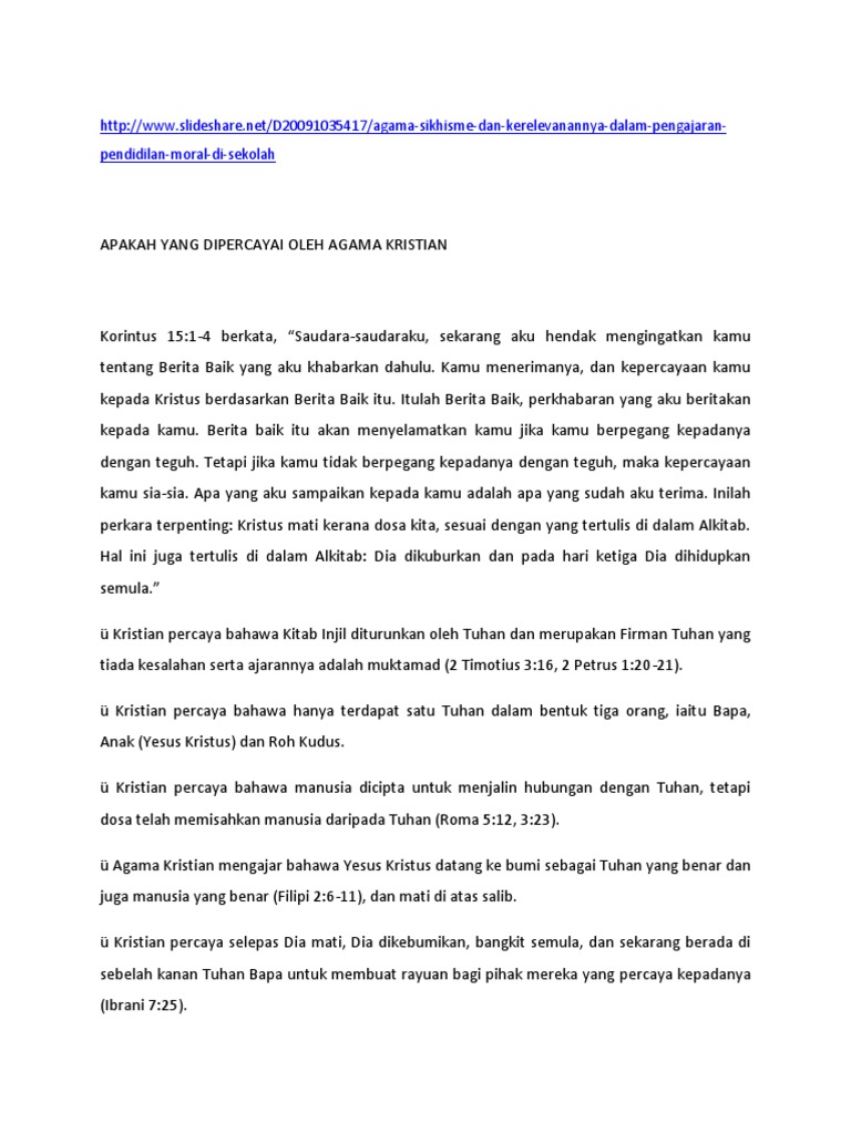 Agama Kristian Dan Sikh