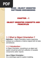 Object Oriented Concepts and Principles