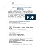 Declaración de La Denunciada Edith Marlene Peña Reynoso