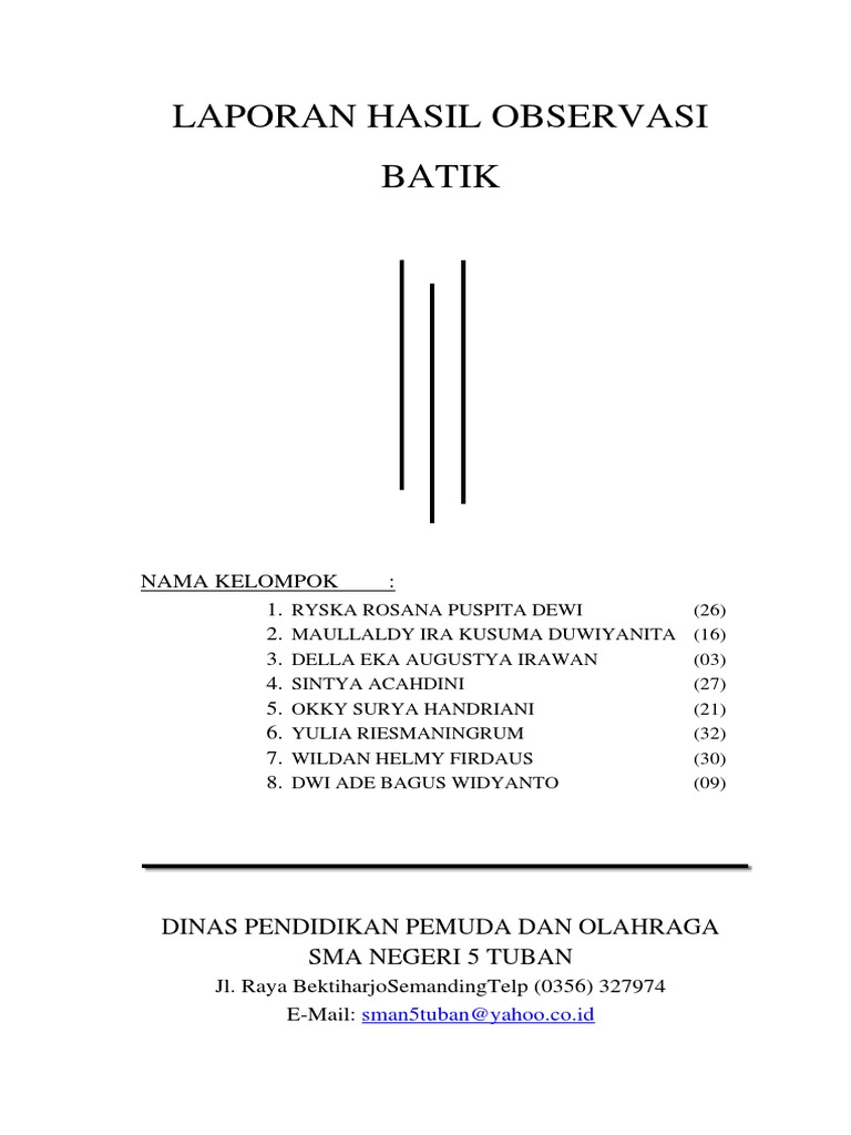 Laporan Hasil Observasi Batik