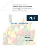 Trabajo de Frutas y Vegetales para Imprimir