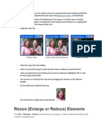 Resize (Enlarge or Reduce) Elements: Photoshop Toolbox