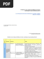 O Modelo de Auto-Avaliação das Bibliotecas Escolares-metodologias de operacionalização - Parte I -Definitivo