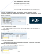 Electronic Bank Statement Upload