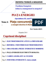 Tema 4 Piata Elergiei Electrice in Romania