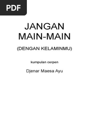 Kumpulan Cerpen Djenar Maesa Ayu Pdf Tulisan